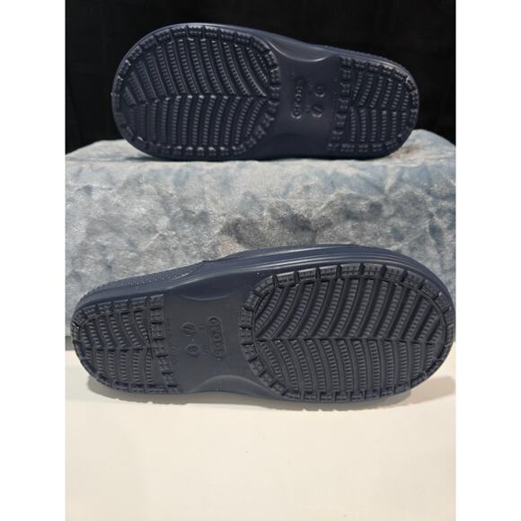Crocs Unisex Classic Sandals Slide V2 Navy US Men's 7 Women's 9 - Picture 4 of 5